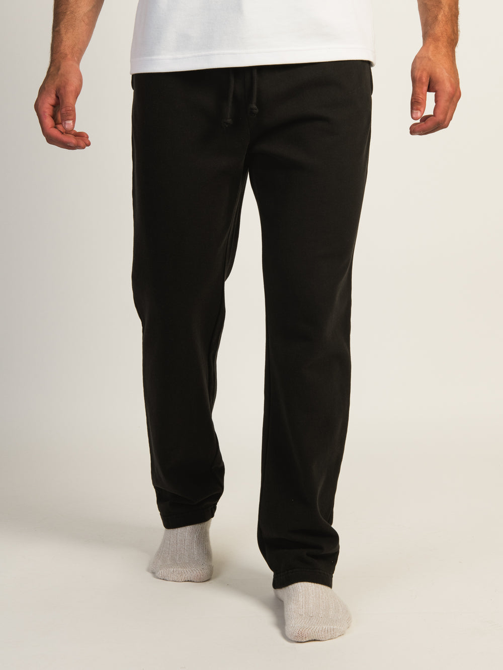 KOLBY VINTAGE WASH LOUNGE PANT - BLACK